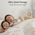 JISULIFE Mini Portable Fan Desktop Fan USB Charging Quiet Foldable Hanging Standing Cooling Fan for Travel Office Home.