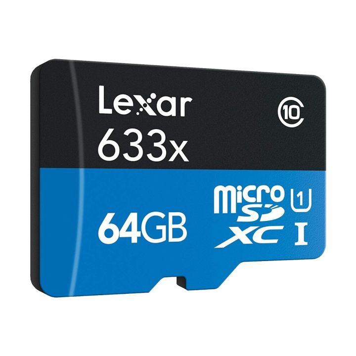 Lexar%2064GB%20High-Performance%20Class%2010(prod%20Life%20official%20warranty)%20633x%20microSDHC/microSDXC%20UHS-I%20Card%20BLUE%20Series%C2%A0Micro%20SD%20Card%20-%20Image%204