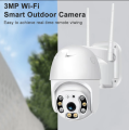 V380 C6S2X 3MP PTZ WIFI IP Camera Waterproof Outdoor Color Night Vision Two-Way Talk Camera. 