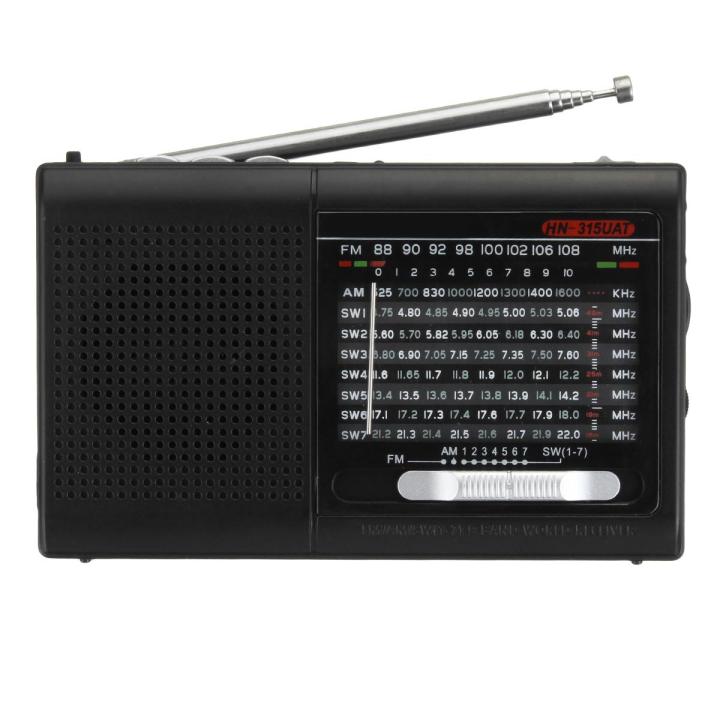 Mini Portable Pocket Radio Receiver 9 Bands AM/FM/SW Stereo +USB Cable ...