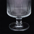 Creative Striped Glass Ball High Feet Glas  Glasses Goblet Vintage Drinking Cup Vintage Coffee Juice  s Cup. 
