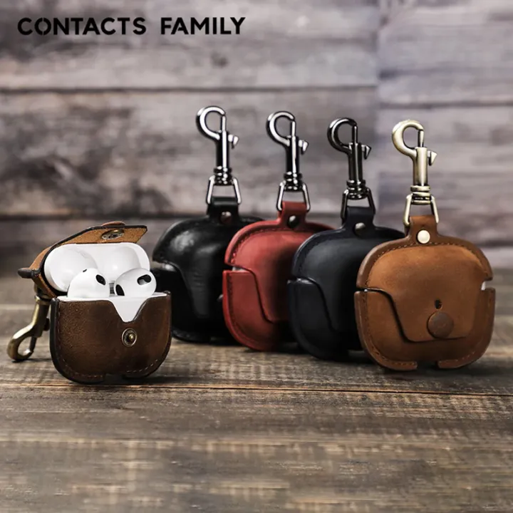Luxury%20Leather%20Button%20Earphone%20Case%20for%20AirPods%20Pro%20%7C%20Waterproof%20Magnetic%20PU%20Protective%20Cover%20with%20Hook%20-%20Image%202