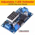 LM2596 3A Buck Step Down Power Converter LED Digital Voltmeter Display Adjustable Board 3A Short Circuit Protection. 