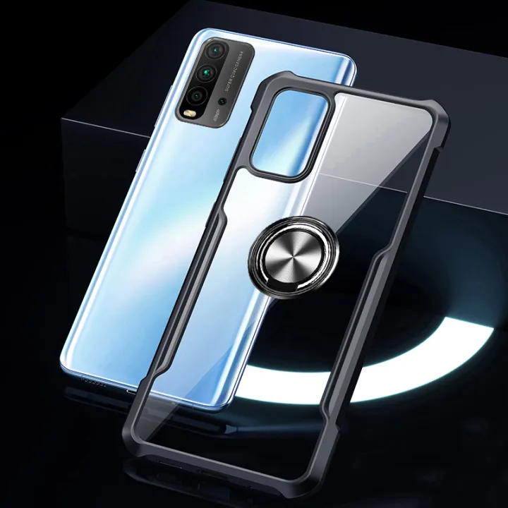 Phone%20Case%20Redmi%209%20Power%20Back%20Cover%20Magnetic%20Transparent%20Clear%20Armor%20Ring%20Shockproof%20Back%20Cover%20for%20Mi%20Redmi9%20Power%20Case%20-%20Image%204