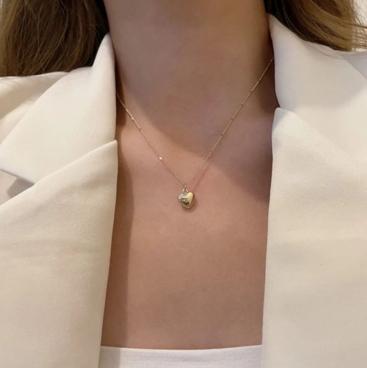 Heart%20Necklace%20For%20Women%20Metal%20Jewelry%20Simple%20Necklace%20Choker%20Party%20Gift%20For%20Women%20-%20Image%204