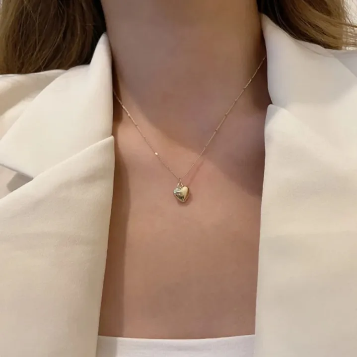 Heart%20Necklace%20For%20Women%20Metal%20Jewelry%20Simple%20Necklace%20Choker%20Party%20Gift%20For%20Women%20-%20Image%204