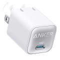 Anker Nano 3 30W Charger (Anker 511) for iPhone 15 & 14 & 13 Series White.