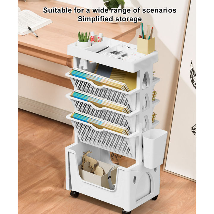 Movable%20Book%20Rack%20Large%20Capacity%205%20Layer%20Thickened%20Rollers%20Multifunctional%20Movable%20Bookshelf%20for%20Bedroom%20Living%20Room%20Home%20Scho%20-%20Image%204