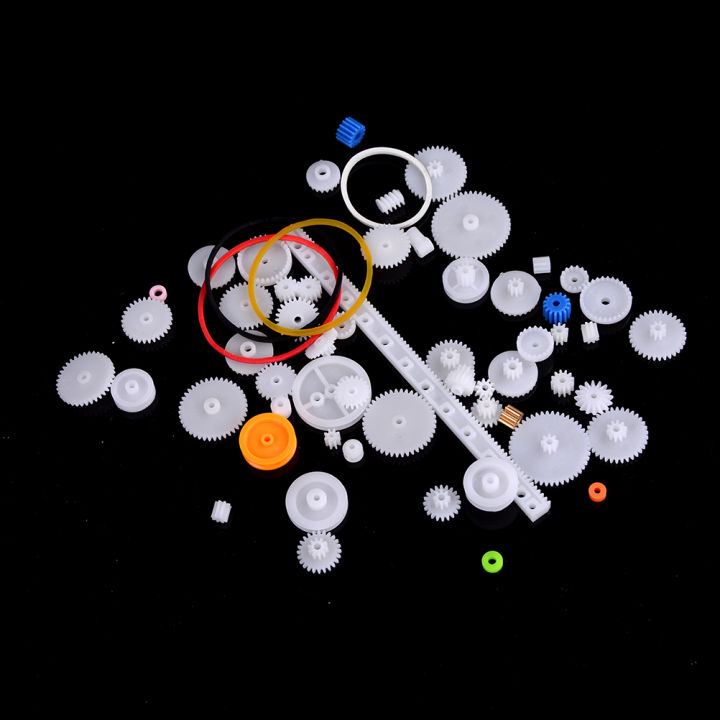 60%20pcs%20Plastic%20Gear%20Set%20DIY%20Rack%20Pulley%20Belt%20Worm%20Single%20Double%20Gears%20Encounter%20-%20Image%209