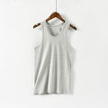 Spring and Summer Thin Men's I-Shaped Boxing Pure Cotton Home Large Sizes Availiable Cotton Thin Thread Hurdle Base Inner Wear Vest.