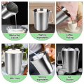 Measuring Jug 1L Stainless Steel, Measuring Cup Metal with Handle.