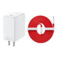Oneplus (1+) Gan 65W Super Warp Wall Charger With Type-C Cable For Oneplus 8T, 8, 9, 9R, 9Pro - Charger.