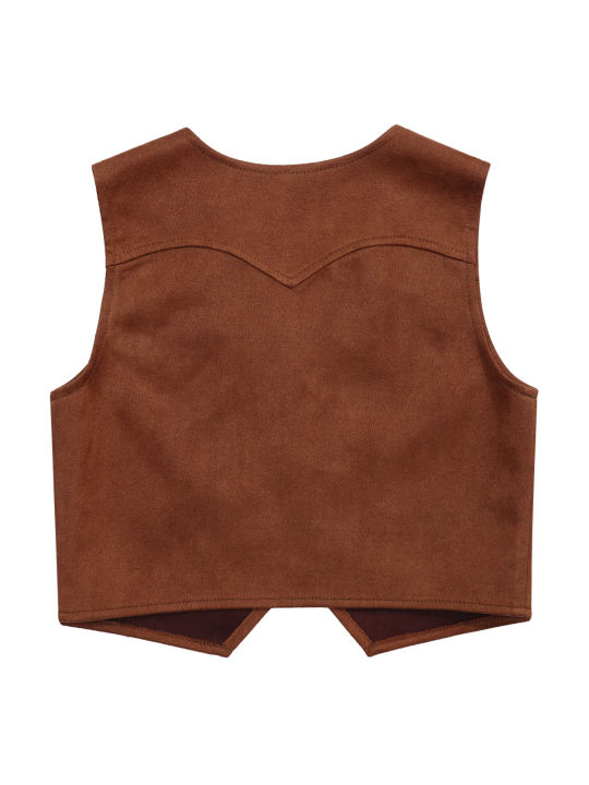Kids%20Boys%20Western%20Cowboy%20Vest%20Brown%20Suede%20Leather%20Fringed%20Hem%20Jacket%20for%20Halloween%20Carnival%20Party%20Cosplay%20Costumes%20Cowboy%20Jacket%20-%20Image%204