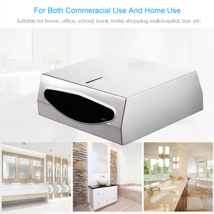 CHUANGDIAN%20Wall-mounted%20Tissue%20Dispenser%20C-fold%20Paper%20Hand%20Towel%20Case%20Bathroom%20Stainless%20Steel%20Tissue%20Box%20Interfold%20Towel%20Dispenser%20Holder%20for%20Multifold%20Paper%20Towels%20-%20Image%205