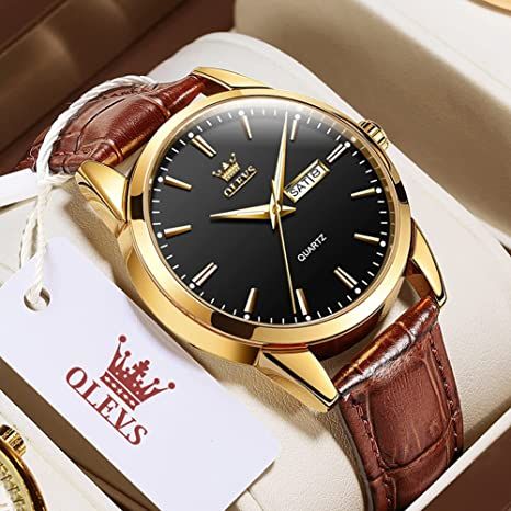 Olevs%206898%20Brown%20PU%20Leather%20Analoge%20Fashion%20Wrist%20Watch%20For%20Men%20-%20Image%203