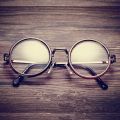Retro Round Frame Glasses High Definition Clear Lens Women Men Unisex Flat Mirrors Eye Protection Eyeglasses Computer Goggles. 