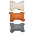 【2023】 Car Neck Pillows Leather Car Seats Pillow Breathable Auto Head Neck Rest Cushion Neck Relax Support Headrest For Travel Car Home.