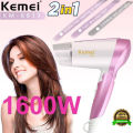 Kemei KM-6831/KM-6832/KM-6830/KM-6833/KM-3365 Mini Low Noise Foldable Electric Hair Dryer Styling Tools Home Hair Dryer For Girls. 