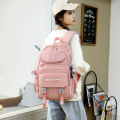 Korean College Wind College Student Large Capacity Girls School Bag Simple Ultra Light High Quality Backpack for Middle School Students. 