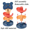 Montessori Baby Toys Rolling Ball Pile Tower Early Educational Toy For Babies Rotating Track Baby Gift Stacking Toy For Children. 