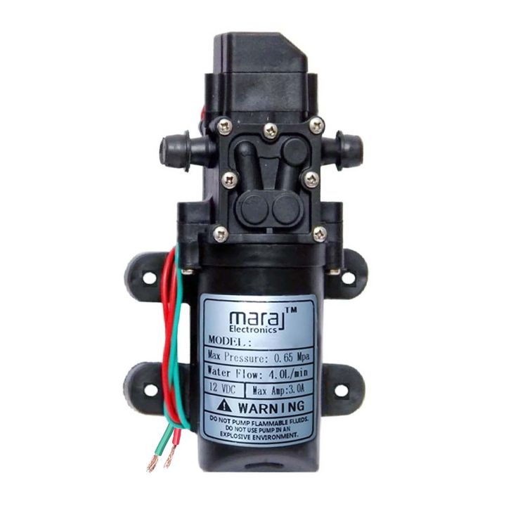DC 12V 60W High Pressure Micro Diaphragm Water Pump Automatic Switch 4L/Min Range 8m Water Pump