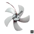 8 Inch BLDC Brushless Fan Motor – 9V/12V Fan Core with 5 Blades | High Air Flow.
