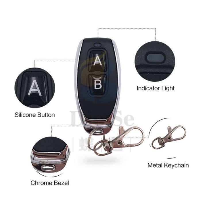 433Mhz%20RF%20Remote%20Control%20Circuit%20Universal%20Wireless%20Switch%20DC%205V%2012V%2024V%202CH%20rf%20Relay%20Receiver%20and%20Keyfob%20Transmitter%20for%20Garage%20-%20Image%204