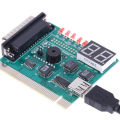 USB PCI PC Motherboard Diagnostic Analyzer POST Card with 2 Digit Error Code Display for Laptop PC Test and Analyze. 