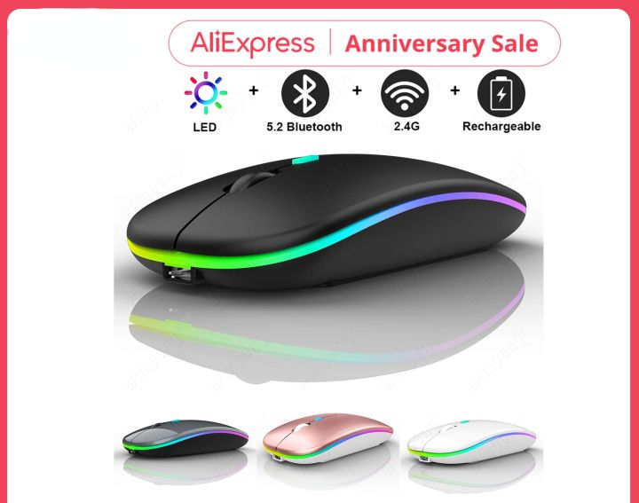 5 2 bt wireless mouse for apple macbook air xiaomi pro mouse for huawei
