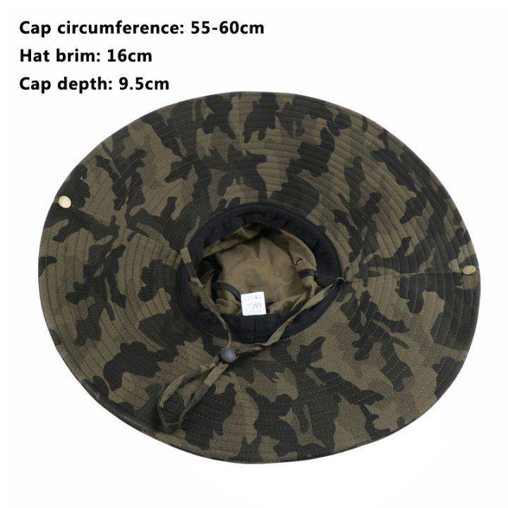 100%25%20Cotton%20Camouflage%20Bucket%20Hat%2016CM%20Large%20Wide%20Brim%20Sun%20Hat%20Camping%20Hiking%20Mesh%20Breathable%20Anti%20UV%20Fishing%20Hats%20for%20Men%20Women%20-%20Image%204