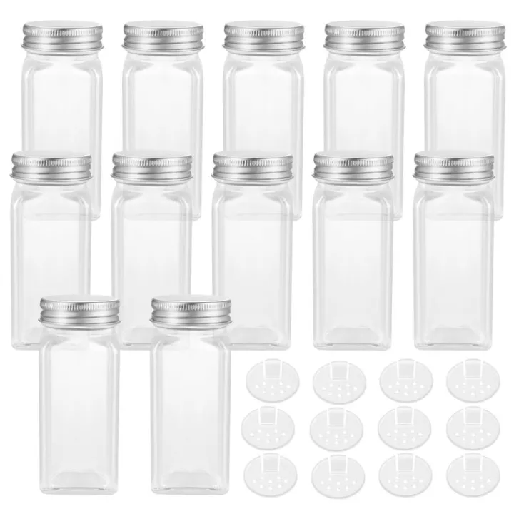 BESTONZON%2012PCS%20Spice%20Jars%20Square%20Glass%20Containers%20Seasoning%20Bottle%20Kitchen%20and%20Outdoor%20Camping%20Condiment%20Containers%20-%20Image%202
