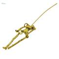6PCs fashion human skeleton body doll pendant DIY jewelry findings necklace. 