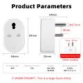 SMATRUL - Universal Tuya Wifi Smart Socket - 3 Pin 16A Plug - With Power Monitor - Voice Timing - for Google Home Alexa. 