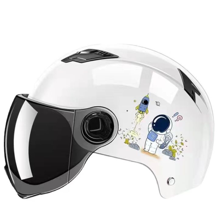 Cross-border%20exclusive%20helmet%20electric%20car%20female%20Harley%20space%20battery%20car%20M%20cartoon%20paint%20summer%20adult%20safety%20half%20helmet%20-%20Image%205
