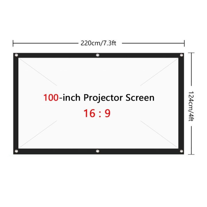 100%20Inch%203D%20HD%20Projector%20Screen%2016:9%20Anti-Crease%20Projection%20Movies%20Screen%20Canvas%20for%20Home%20Theater%20Outdoor%20-%20Image%203