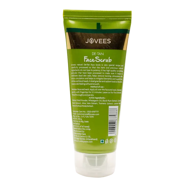Jovees%20Detan%20Face%20Scrub%20With%20SPF%20%7CTurmeric%20&%20Aloe%20Vera%7CAll%20Skin%20Types%20Removes%20tanning%20%7CEven%20skin%20tone%20-%20Image%202