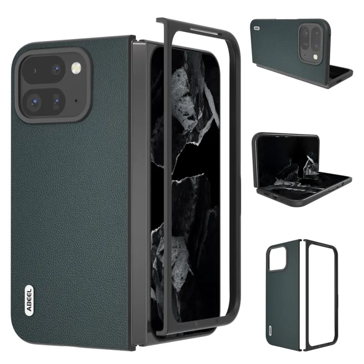 ABEEL%20Leather%20Elegant%20Black%20Edge%20Phone%20Case%20For%20Google%20Pixel%209%20Pro%20Fold%20-%20Image%208