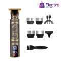 Professional T9  type C Fast charging Rechargeable Cordless Electric Hair Clippers Beard Trimmer grooming clipper with LCD Display Haircut Kit for Men. 
