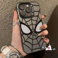Trendy Spider-Man Case For Realme 5 C12 C25 C51 C53 C55 C35 5i 9i 8i 6i 5s 7i C15 C67 Note 50 C20 C21Y C30 C11 C21 C33 C25Y C17 C20A Narzo 50 Luxury Plating Acrylic IMD Soft Cover.