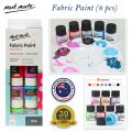 Mont Marte Fabric Paint Set 8pce x 20ml. 