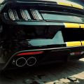 Car Rear Tail Light Lamp Stickers Honeycomb Type Decal Carbon Fiber Style 48 x 30cm.