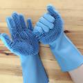 Silicone Dish Washing Kitchen Hand Gloves 2pcs. 