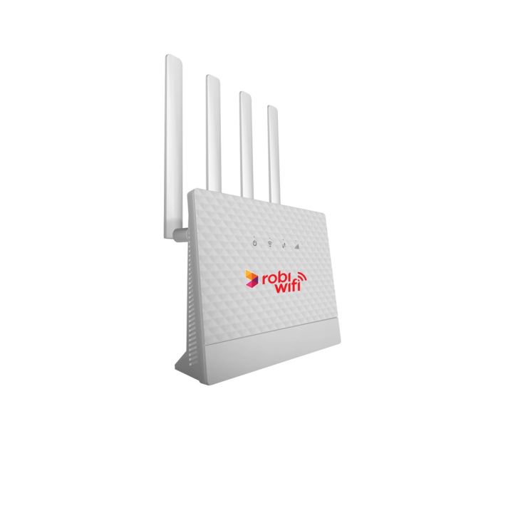 RobiWifi Plus Router (S90) | 3 Hours battery backup | 32 Connections, 3,000 SQFT Coverage | Dual band Wifi (2.4 & 5 GHz)