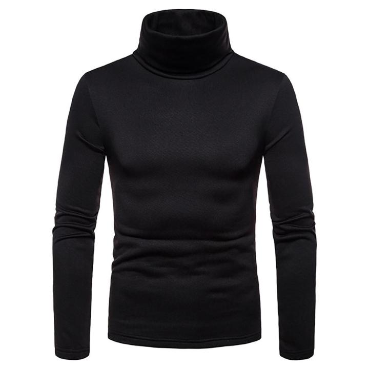 Men%E2%80%99s%20High%20Neck%20sweater%20Black%20-%20Image%203