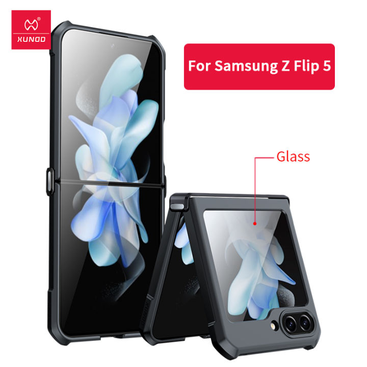 Xundd%20For%20Samsung%20Galaxy%20Z%20Flip%205%205G%20Case%20Airbags%20Bumper%20Shockproof%20Shell%20Acrylic+TPU+Glass%20Back%20Clear%20Cover%20For%20Flip5%20z%ED%94%8C%EB%A6%BD%205%20%EC%BC%80%EC%9D%B4%EC%8A%A4%20-%20Image%207
