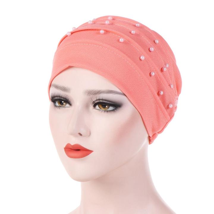 Muslim Women Headwrap Inner Hat Turkish Arabia Islamic Femme Bottoming Cap Fashion European American Headscarves Head Wear