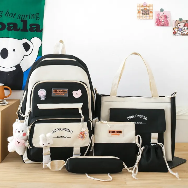 5Pcs%20school%20Backpack%20Cute%20Backpack%20Aesthetic%20Backpack%20Preppy%20Backpack%20SetKawaii%20School%20Supplies%20with%20Accessories%20-%20Image%202