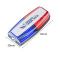 Multifunction Alarm Flash Signal Strobe Lamp Mini Red Blue LED Shoulder Warning Light USB Charging for Sanitation Worker Patrol.