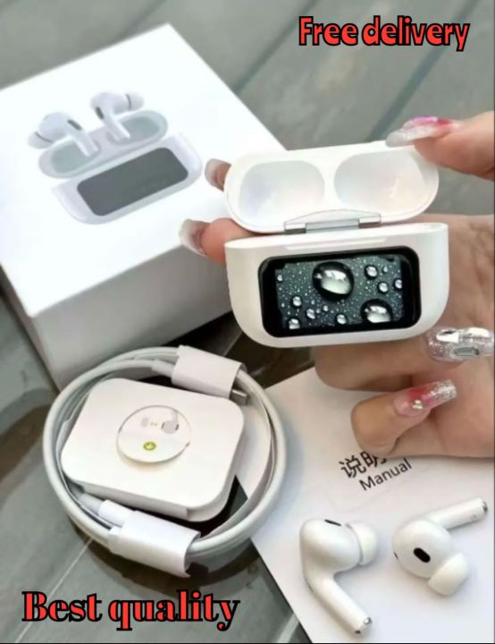 Airpods%20Pro%202%20With%20Screen%20Display%20ANC%20/%20ENC%20Dobble%20Dark%20Touch%20Control%20Noise%20Reduction%20Long%20Battery%20Bluetooth%20Headphone%20Best%20quality%20-%20Image%207