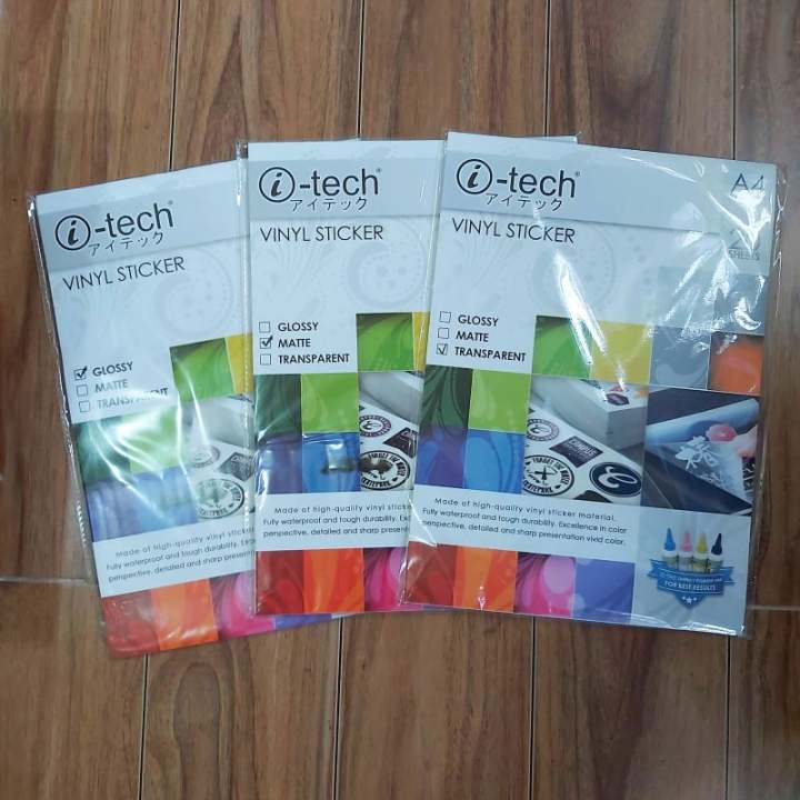 I-Tech Vinyl Waterproof Sticker Transparent / Matte / Glossy